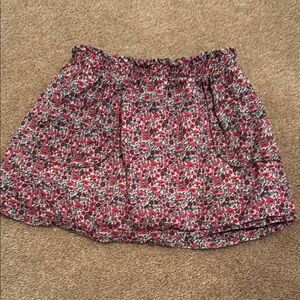 Peek Pink Red Bubble Mini Skirt